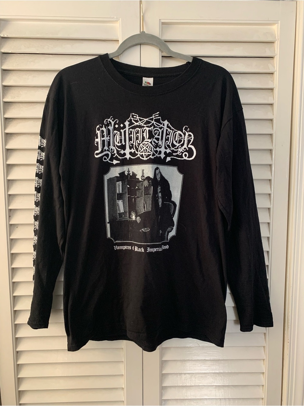 Mutiilation black metal heavy metal long sleeve band tshirt